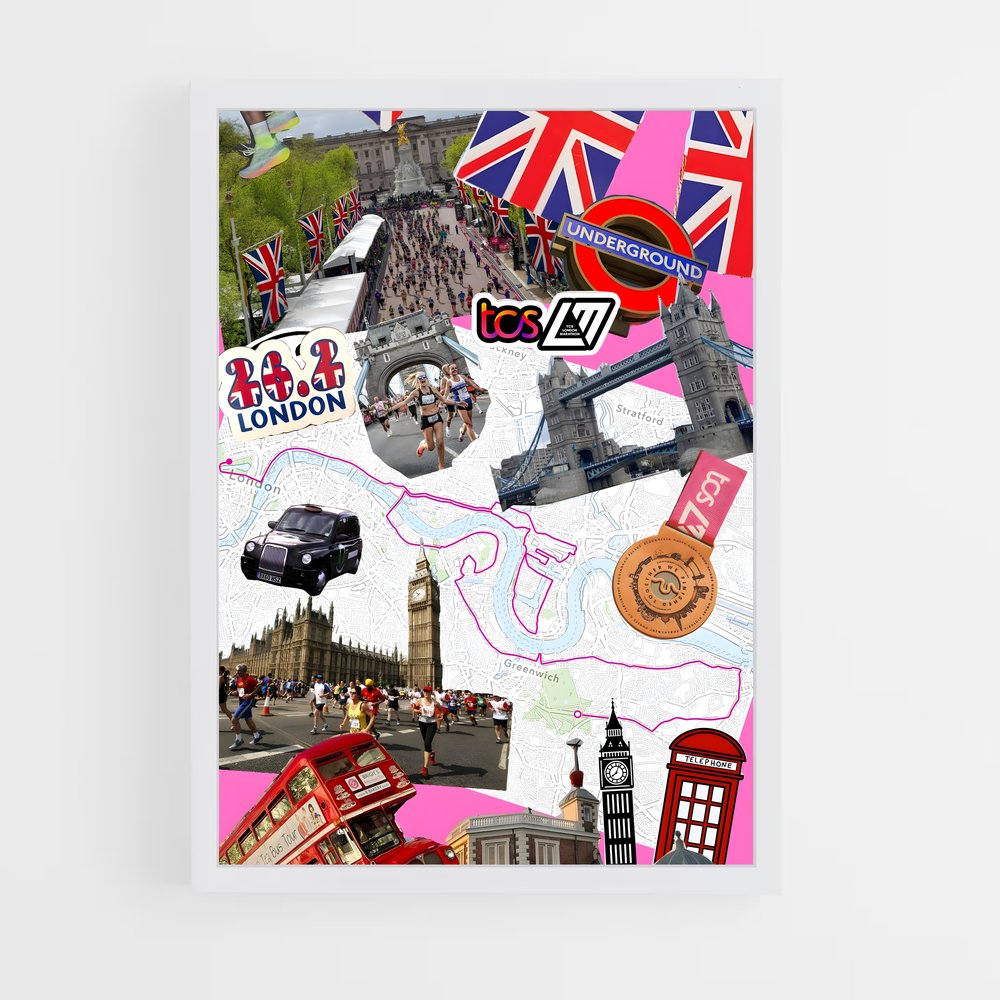 Poster Londres en Fête – affiche Athlétisme (vue 3)